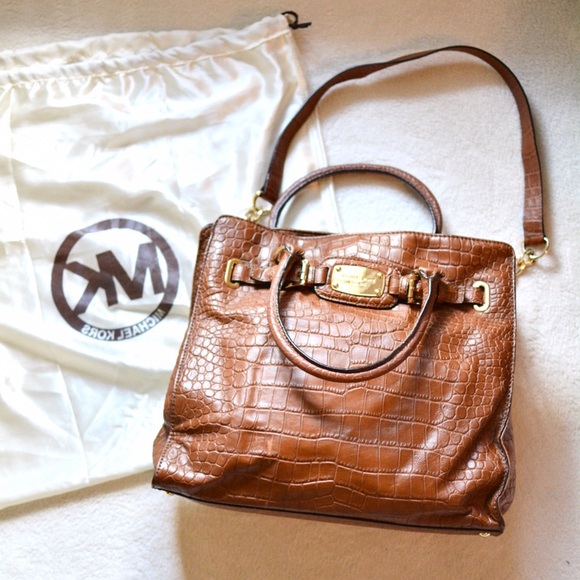 Michael Kors Handbags - Michael Kors Authentic Hamilton Crocodile Satchel